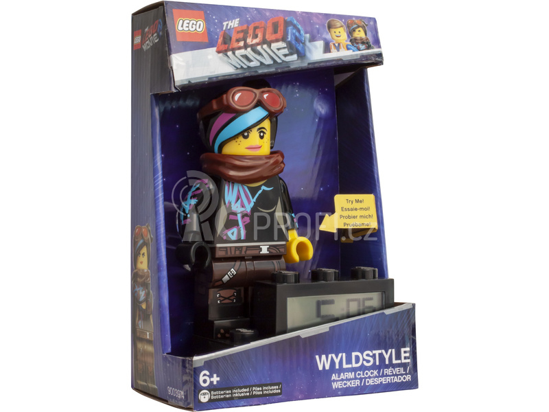 LEGO hodiny s budíkem - LEGO Movie 2 Wyldstyle