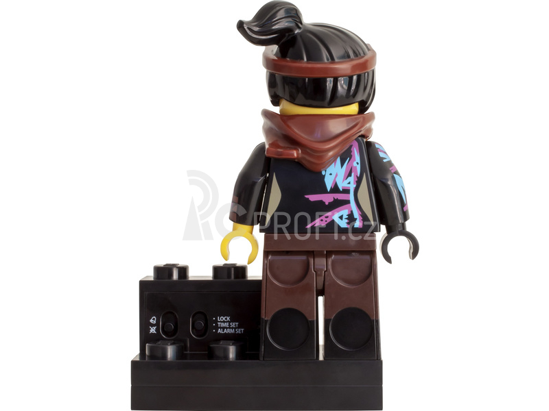 LEGO hodiny s budíkem - LEGO Movie 2 Wyldstyle