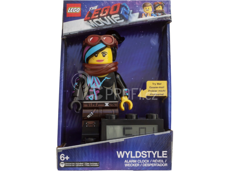 LEGO hodiny s budíkem - LEGO Movie 2 Wyldstyle