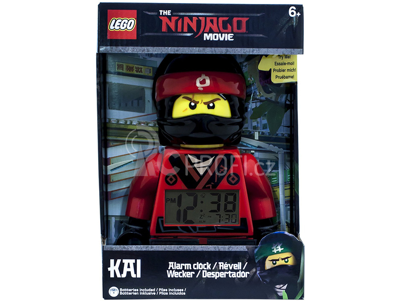 LEGO hodiny s budíkem - Ninjago Kai