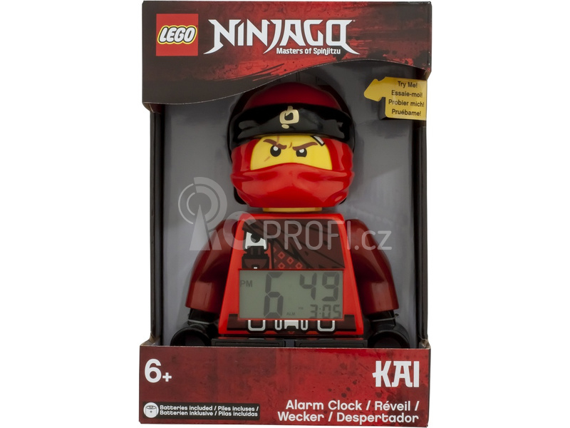 LEGO hodiny s budíkem - Ninjago Kai