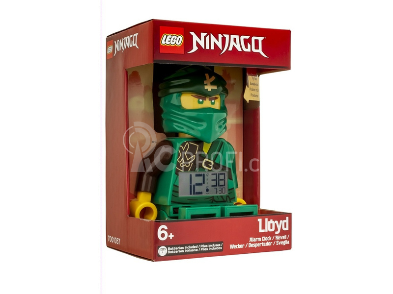 LEGO hodiny s budíkem Ninjago Lloyd