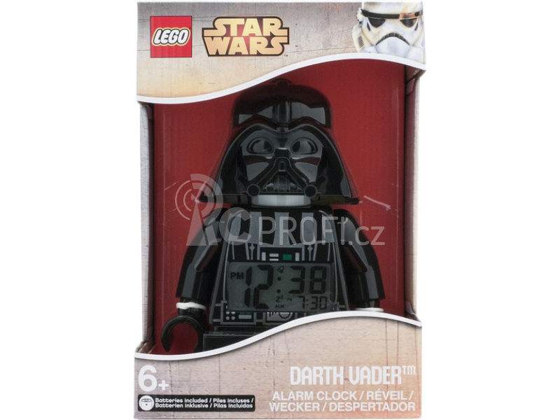 LEGO hodiny s budíkem - Star Wars Darth Vader