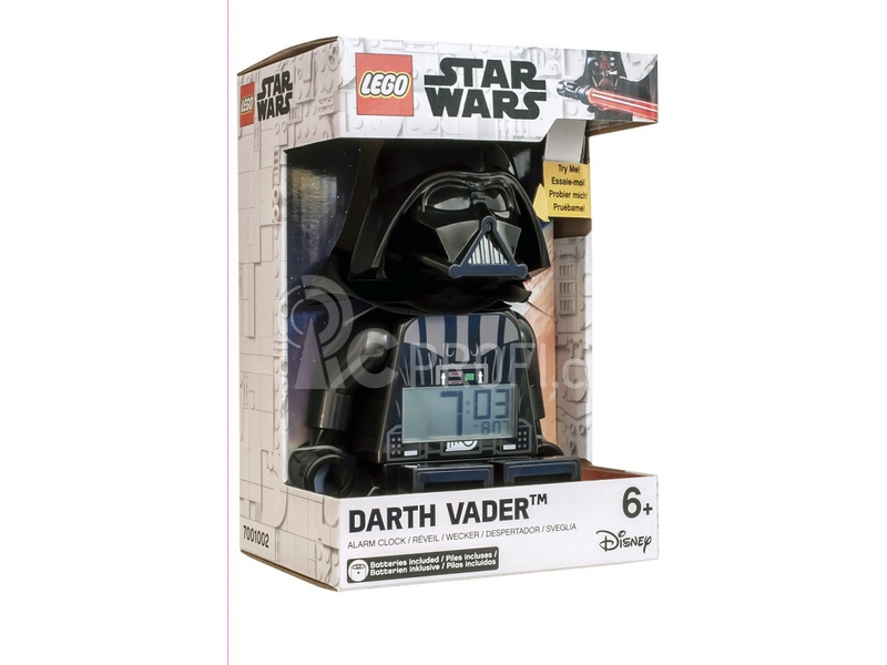 LEGO hodiny s budíkem Star Wars Darth Vader