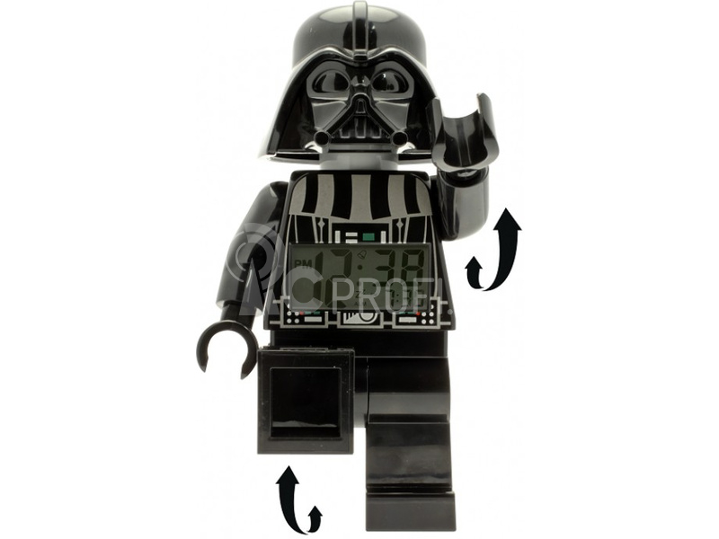 LEGO hodiny s budíkem - Star Wars Darth Vader
