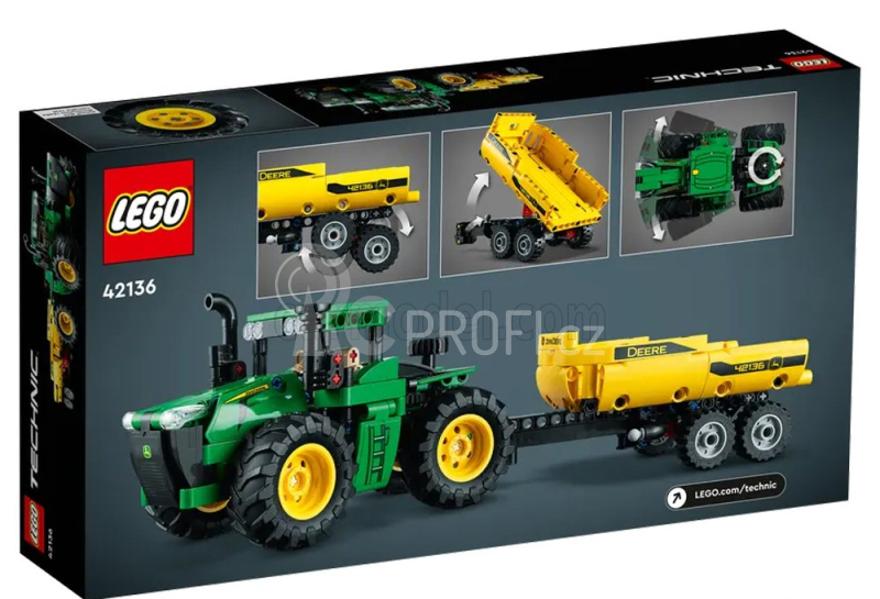 Lego John deere Lego Technic - 9620r 4wd Traktor s přívěsem 2018