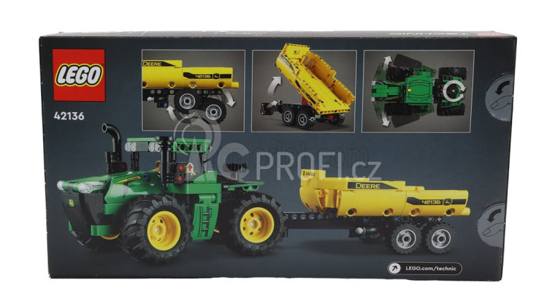 Lego John deere Lego Technic - 9620r 4wd Traktor s přívěsem 2018