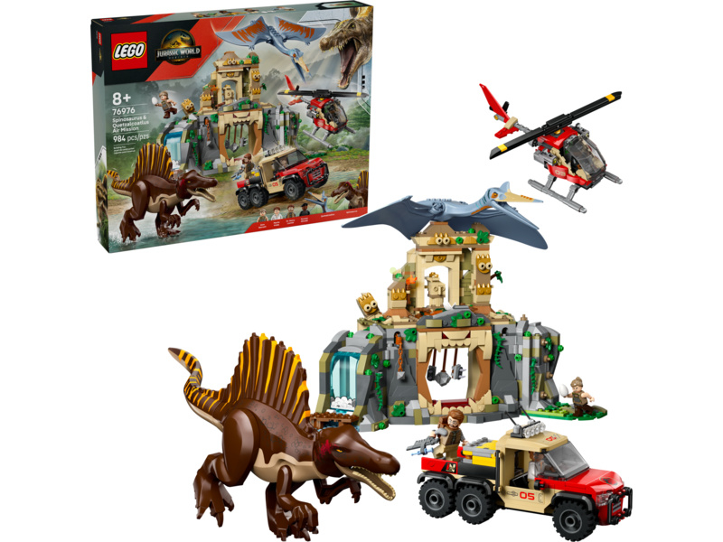 LEGO Jurassic World - Letecká mise se spinosaurem a quetzalcoatlem