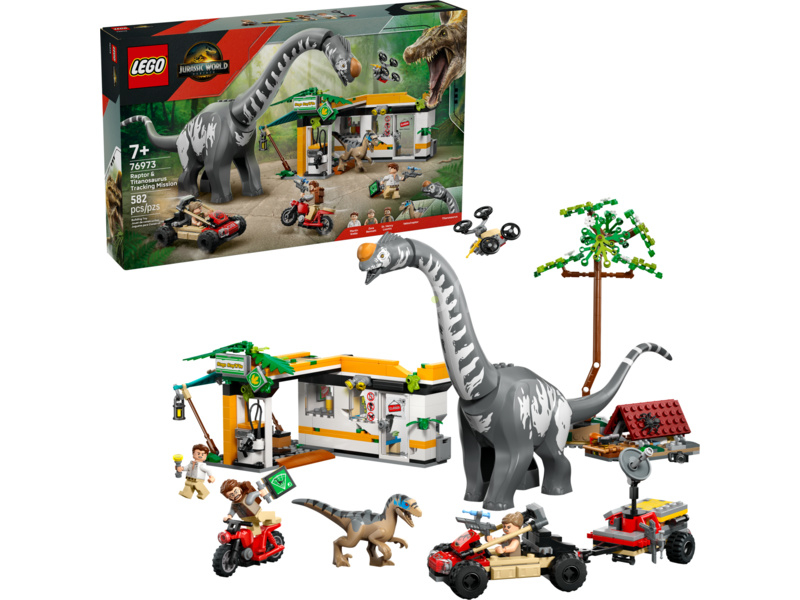 LEGO Jurassic World - Mise na sledování raptora a titanosaura