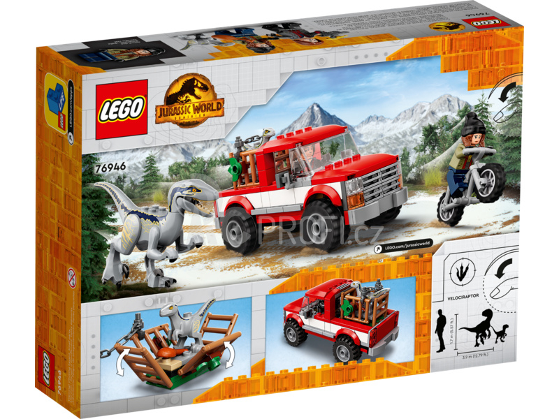 LEGO Jurassic World - Odchyt velociraptorů Blue a Bety