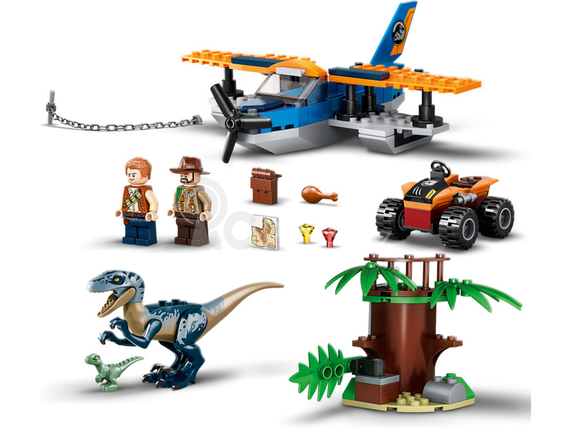 LEGO Jurský Park - Velociraptor: Záchranná mise s dvouplošníkem
