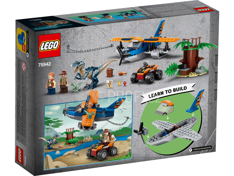LEGO Jurský Park - Velociraptor: Záchranná mise s dvouplošníkem