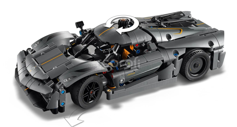 Lego Koenigsegg Lego Technic - Jesko 5.0 V8 Absolut 2022 1:16 Grey