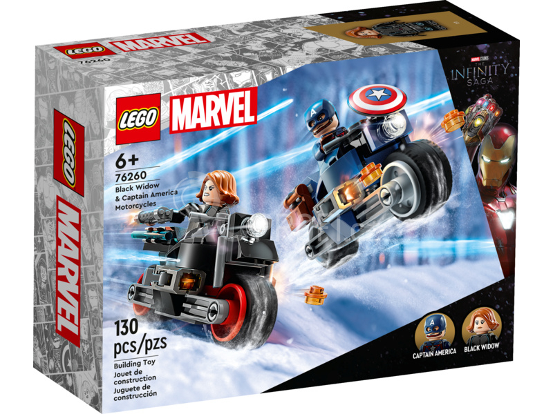 LEGO Marvel - Black Widow a Captain America na motorkách