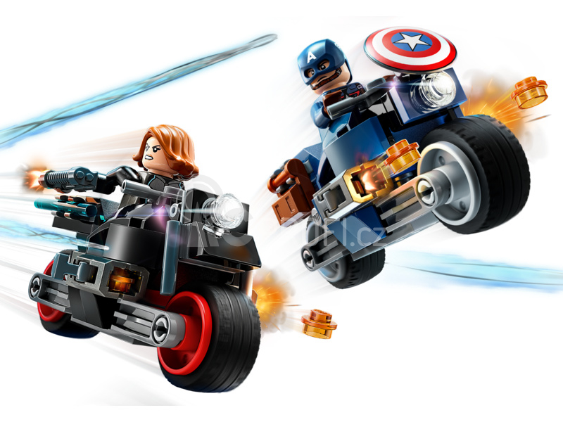 LEGO Marvel - Black Widow a Captain America na motorkách