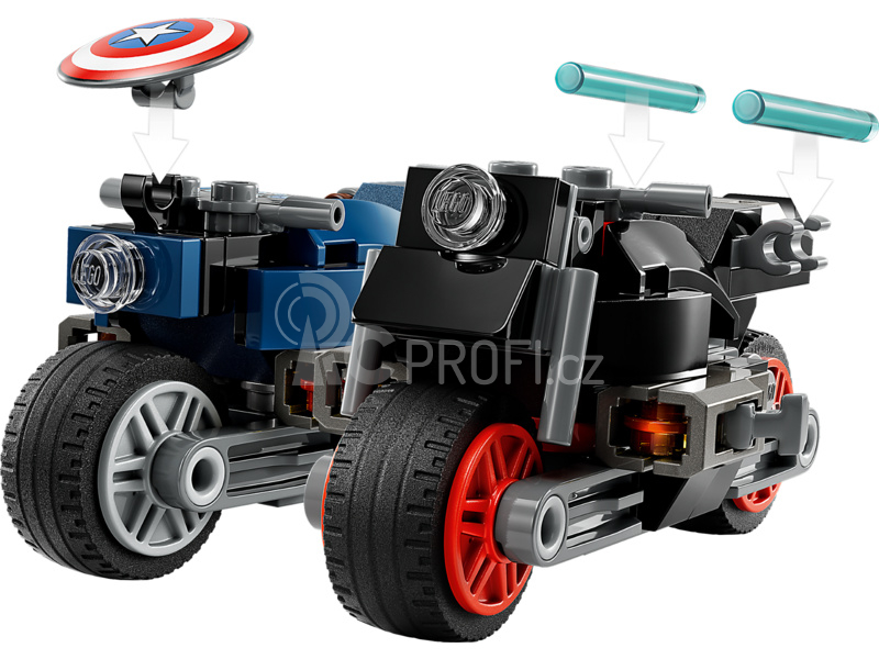 LEGO Marvel - Black Widow a Captain America na motorkách