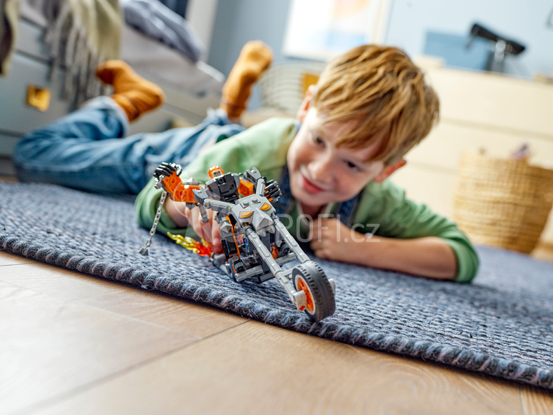 LEGO Marvel - Robotický oblek a motorka Ghost Ridera