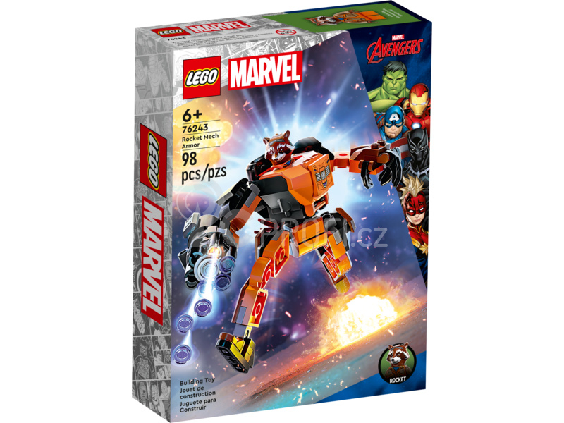 LEGO Marvel - Rocket v robotickém brnění