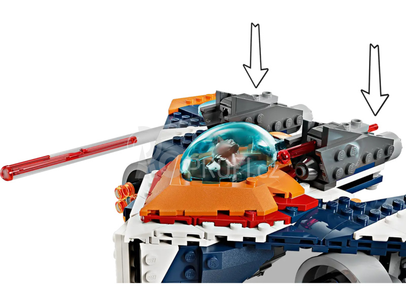 LEGO Marvel - Rocketův tryskáč Warbird vs. Ronan