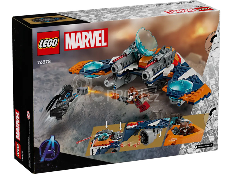 LEGO Marvel - Rocketův tryskáč Warbird vs. Ronan