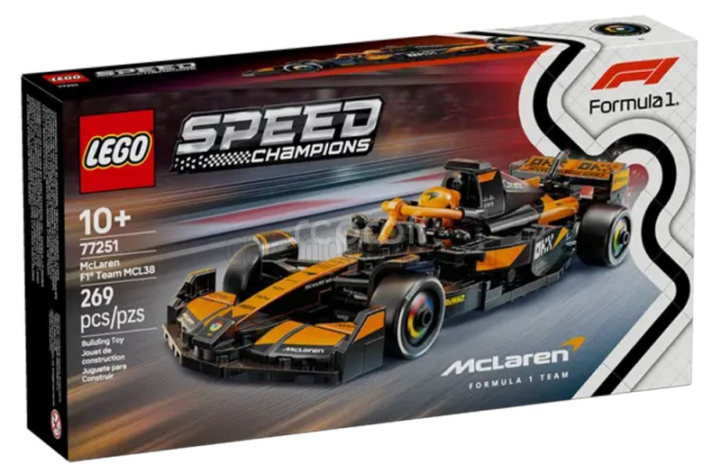 Lego Mclaren Lego Speed Champion - F1  Mcl38 Team Mclaren Season 2024 Lando Norris - 269 Pezzi - 269 Pcs Orange