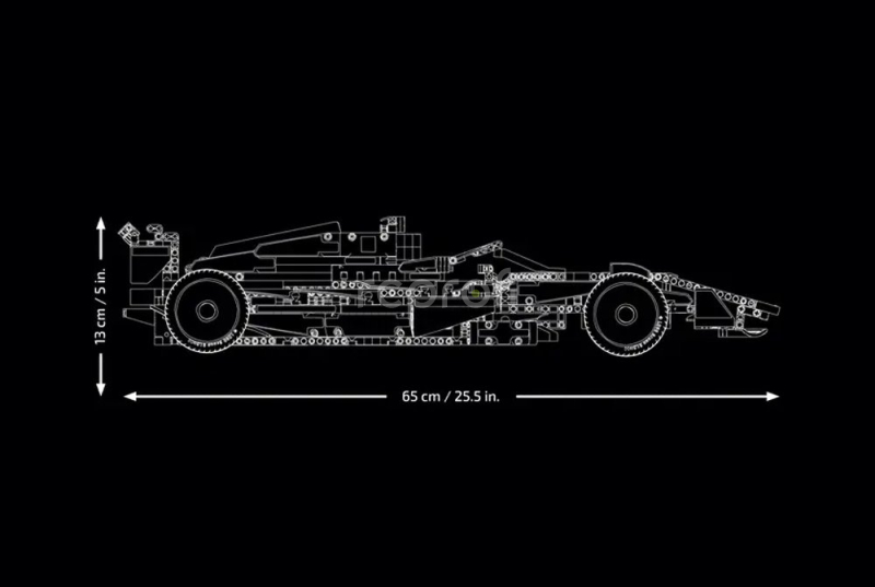 Lego Mclaren Lego Technic - F1  Mcl36 Team Mclaren Season 2022 - 1432 Pezzi - 1432 Pieces 1:8 Oranžová Světle Modrá