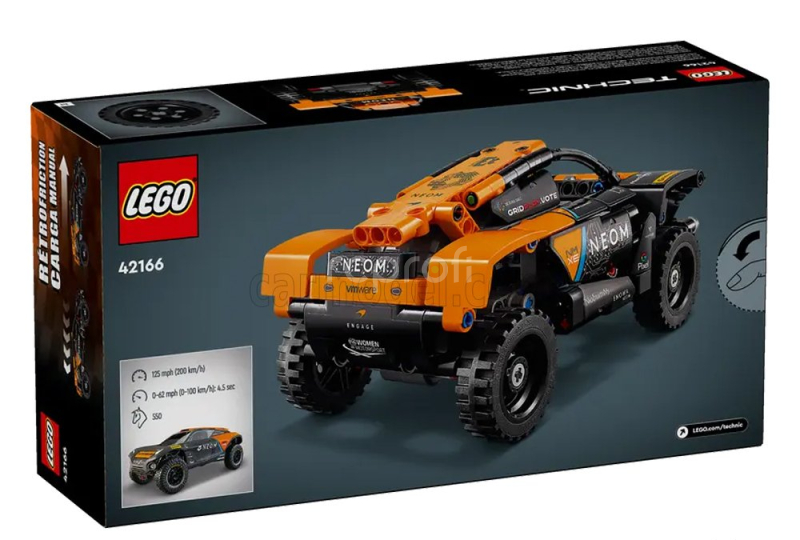 Lego Mclaren Lego Technic - Neom Extreme Race Car - 252 Pezzi - 252 Pieces Oranžově Šedá