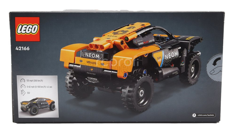 Lego Mclaren Lego Technic - Neom Extreme Race Car - 252 Pezzi - 252 Pieces Oranžově Šedá