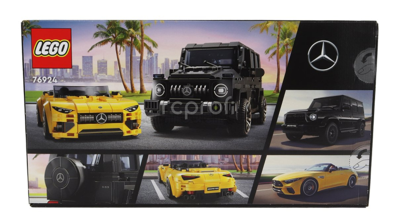Lego Mercedes benz Lego - Set 2x G-class G63 Amg 2020 + S-class Sl63 Amg Spider 2022 Žlutá Černá