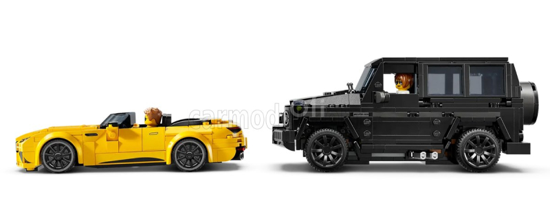 Lego Mercedes benz Lego - Set 2x G-class G63 Amg 2020 + S-class Sl63 Amg Spider 2022 Žlutá Černá