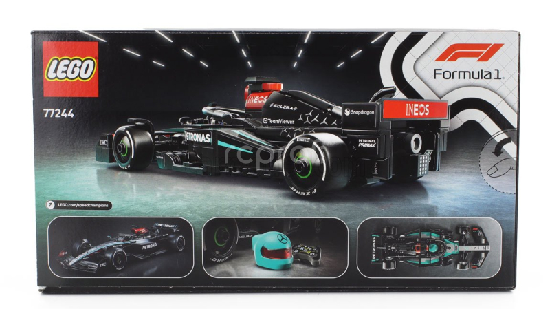 Lego Mercedes gp Lego Speed Champion - F1  W15 Eq Performance Team Amg Petronas Motorsport Season 2024 - 267 Pezzi - 267 Pcs Černá Stříbrná Zelená