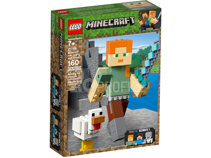 LEGO Minecraft - Velká figurka: Alex s kuřetem