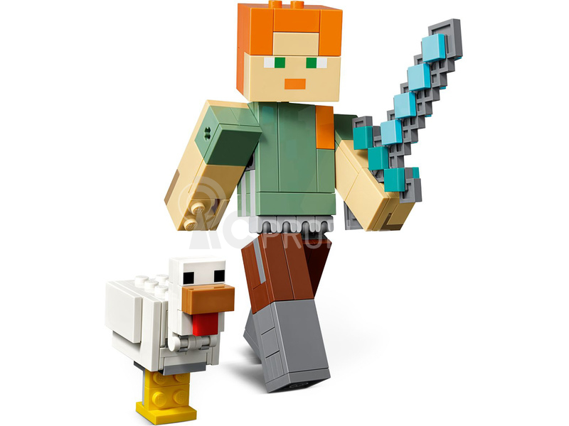 LEGO Minecraft - Velká figurka: Alex s kuřetem