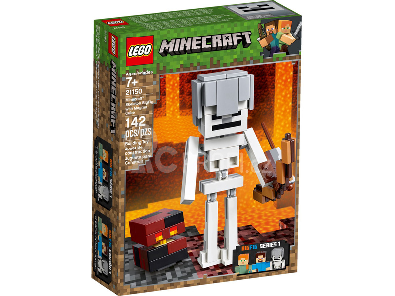 LEGO Minecraft - Velká figurka: Kostlivec s pekelným slizem