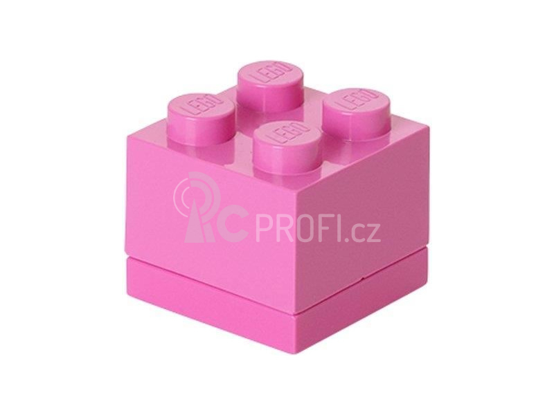 LEGO mini box 46x46x43mm - růžový