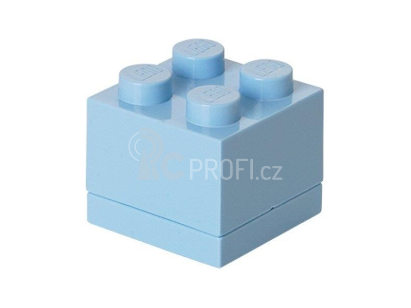 LEGO mini box 46x46x43mm - světle modrý