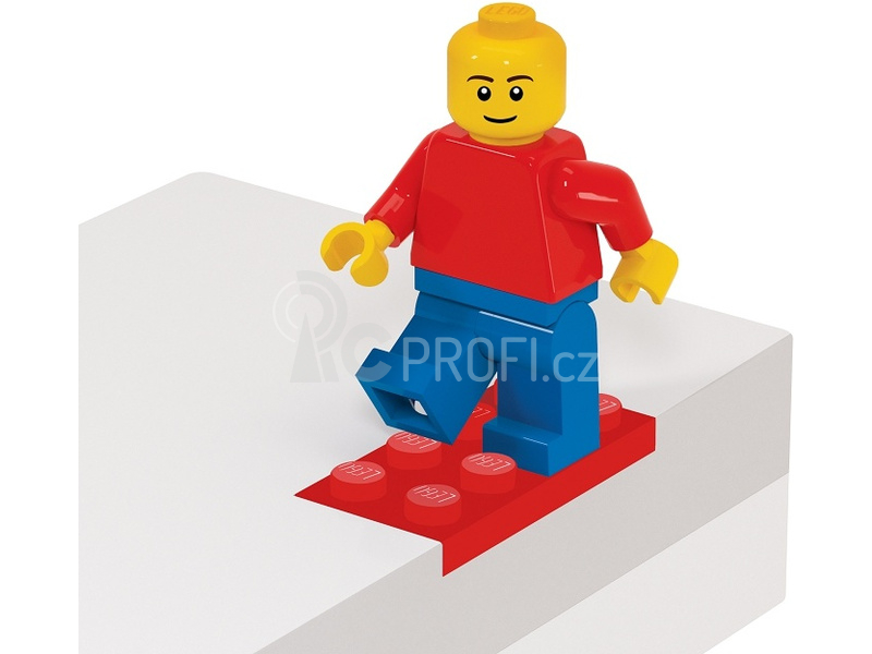 LEGO pouzdro s minifigurkou červené