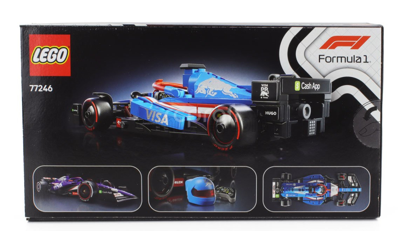 Lego Racing bulls Lego Speed Champion - F1  Vcarb-01 Team Visa Cash App Season 2024 - 248 Pezzi - 248 Pcs Modrá Černá