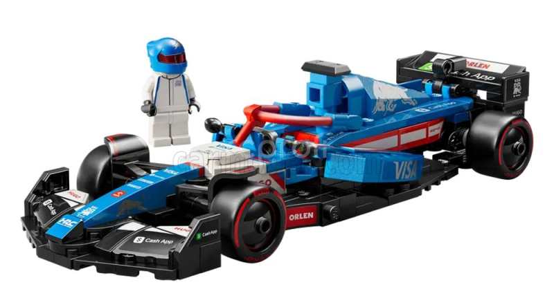 Lego Racing bulls Lego Speed Champion - F1  Vcarb-01 Team Visa Cash App Season 2024 - 248 Pezzi - 248 Pcs Modrá Černá