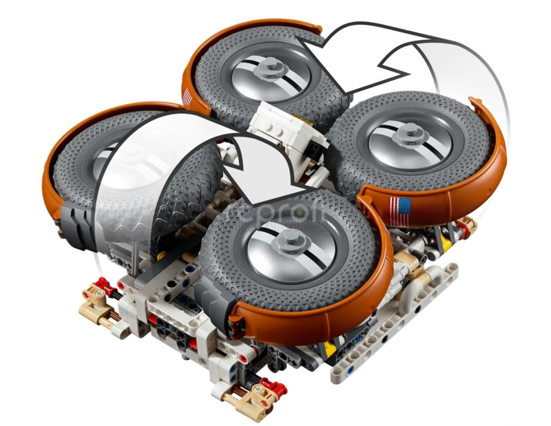 Lego Rover Lego Technic - Apollo 17 Lrv Roving Lunar Vehicle 1972 1:8 Bílá