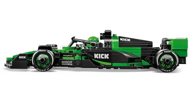 Lego Sauber Lego Speed Champion - F1  C44 Team Stake Kick Season 2024 - 259 Pezzi - 259 Pcs Zelená Černá