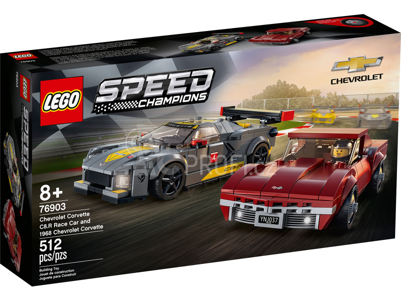 LEGO Speed Champions - Chevrolet Corvette C8.R a 1968 Chevrolet Corvette