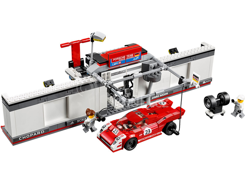 LEGO Speed Champions - Porsche 919 Hybrid a 917K ulička v boxech