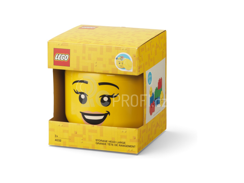 LEGO Storage Head Large - mrkající chlapec