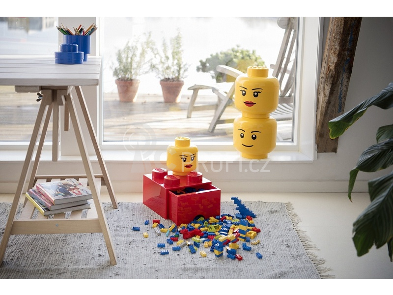 LEGO Storage Head Large - mrkající chlapec