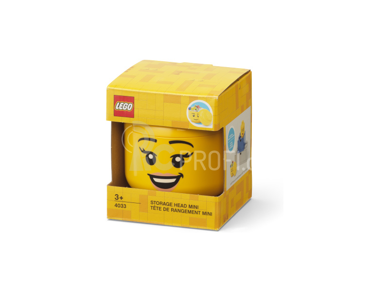 LEGO Storage Head mini - šťastná dívka
