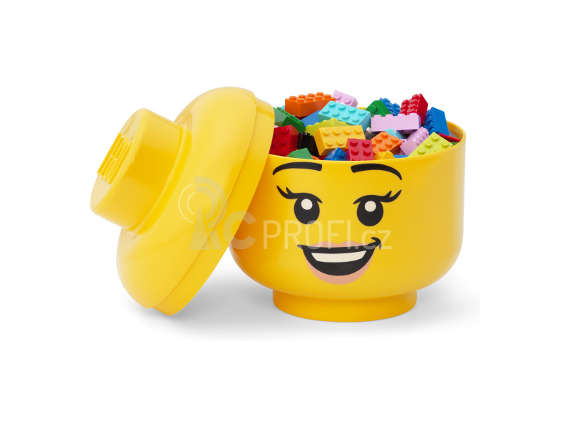 LEGO Storage Head small - šťastná dívka