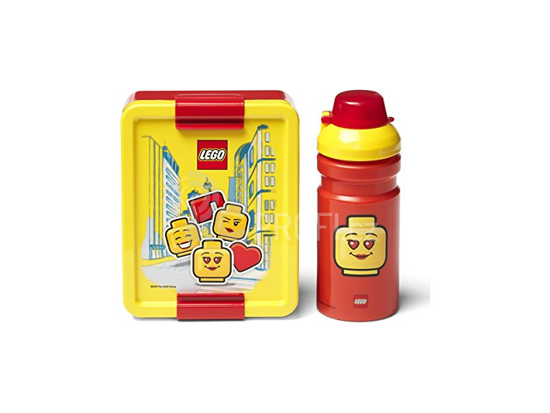 LEGO svačinový set - Iconic Girl červený