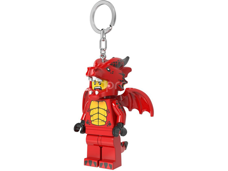 LEGO svítící klíčenka - Červený drak
