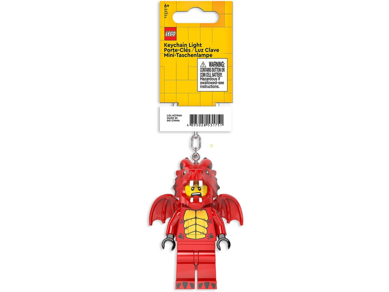 LEGO svítící klíčenka - Červený drak